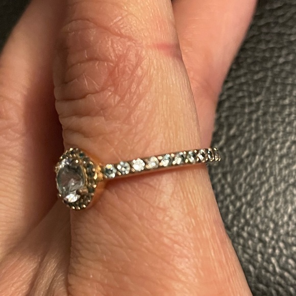 Pandora Rose Gold Classic Sparkle Halo Ring - Picture 7 of 10